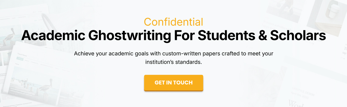 Academic Ghostwriting
